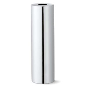 längliche Vase verchromt