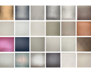 Diese Bild zeigt alle Farben des ADO Kunstleders Taza